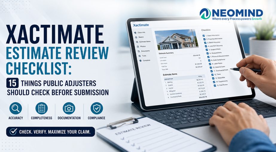 Xactimate Estimate Review Checklist: 15 Things Public Adjusters Should Check Before Submission