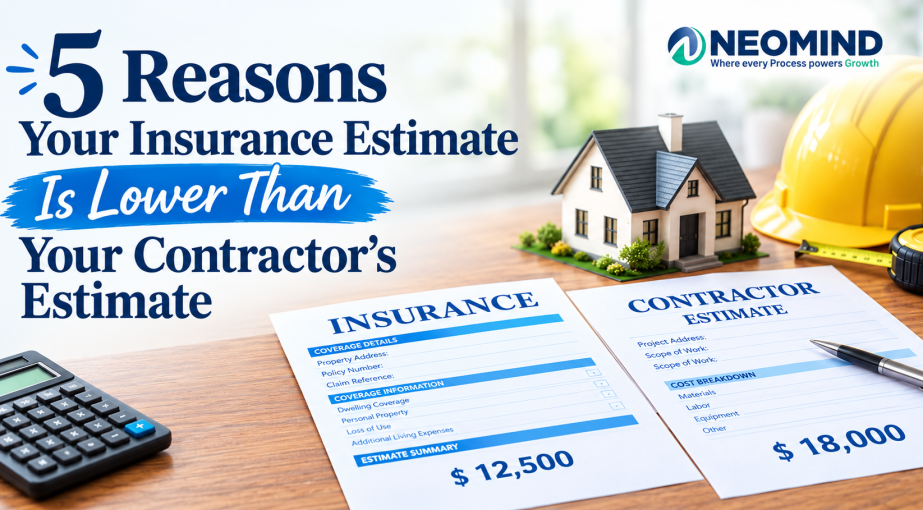 5 Reasons Your Insurance Estimate Is Lower Than Your Contractor’s Estimate